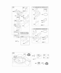Carburetor Fuel Supply Diagram and Parts List for 12Z602-0100-E1  Briggs and Stratton Engine